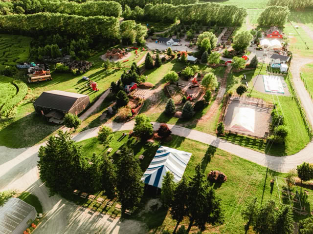 Snyders Farm from above