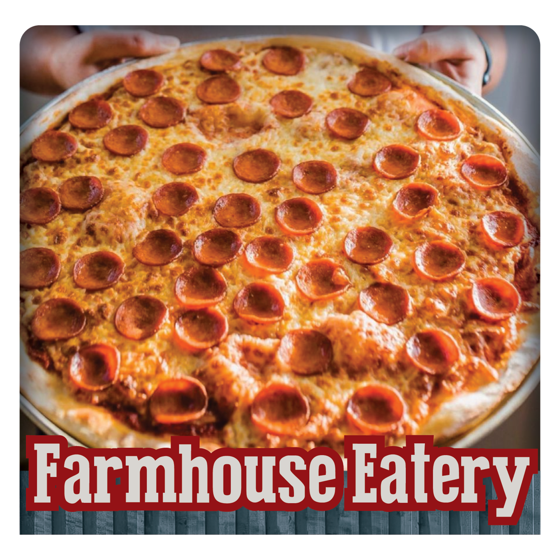 Farmhouse Eatery-Pizza, Nachos, Hot Drinks, Pastries and sweet dessert offerings