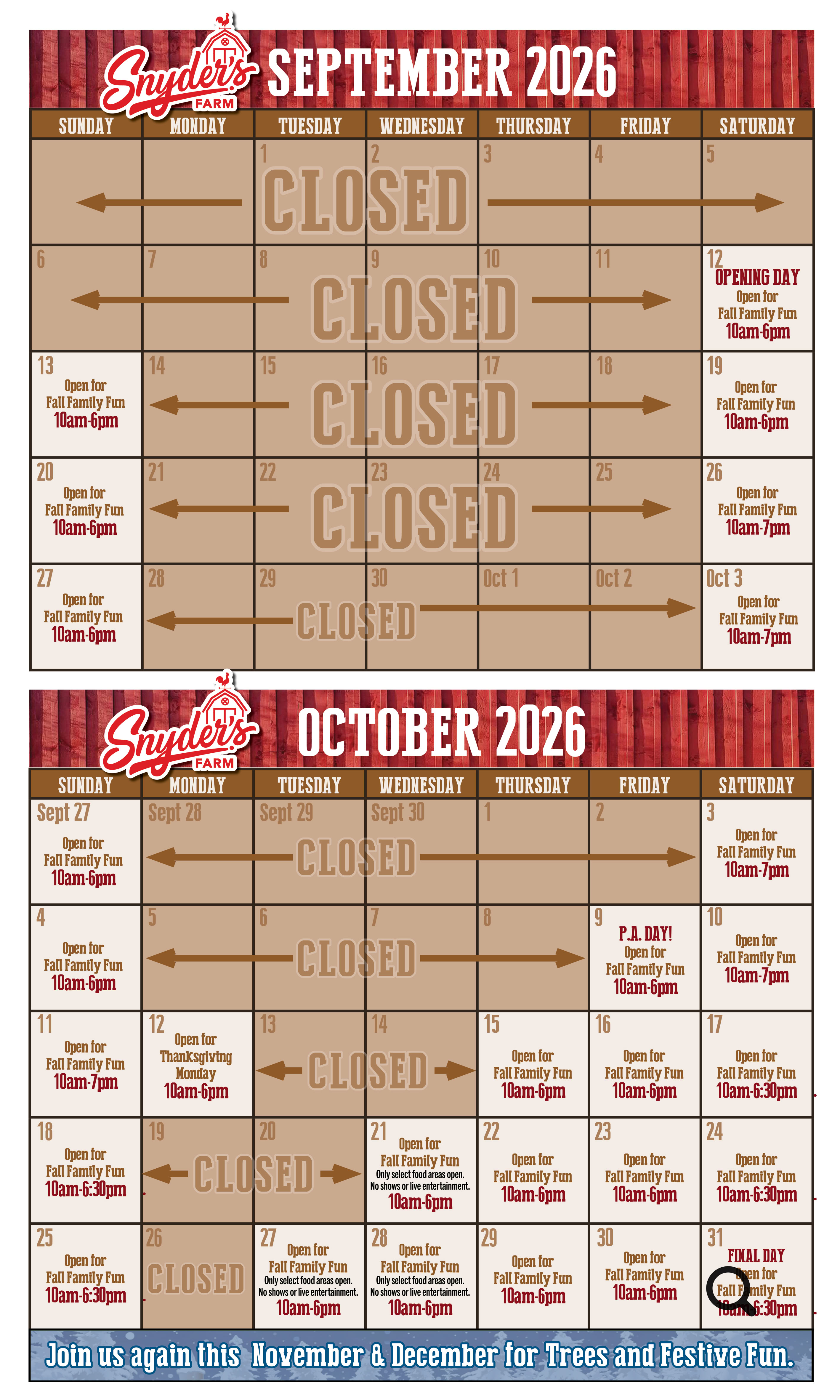 Snyder's Farm Fun Map